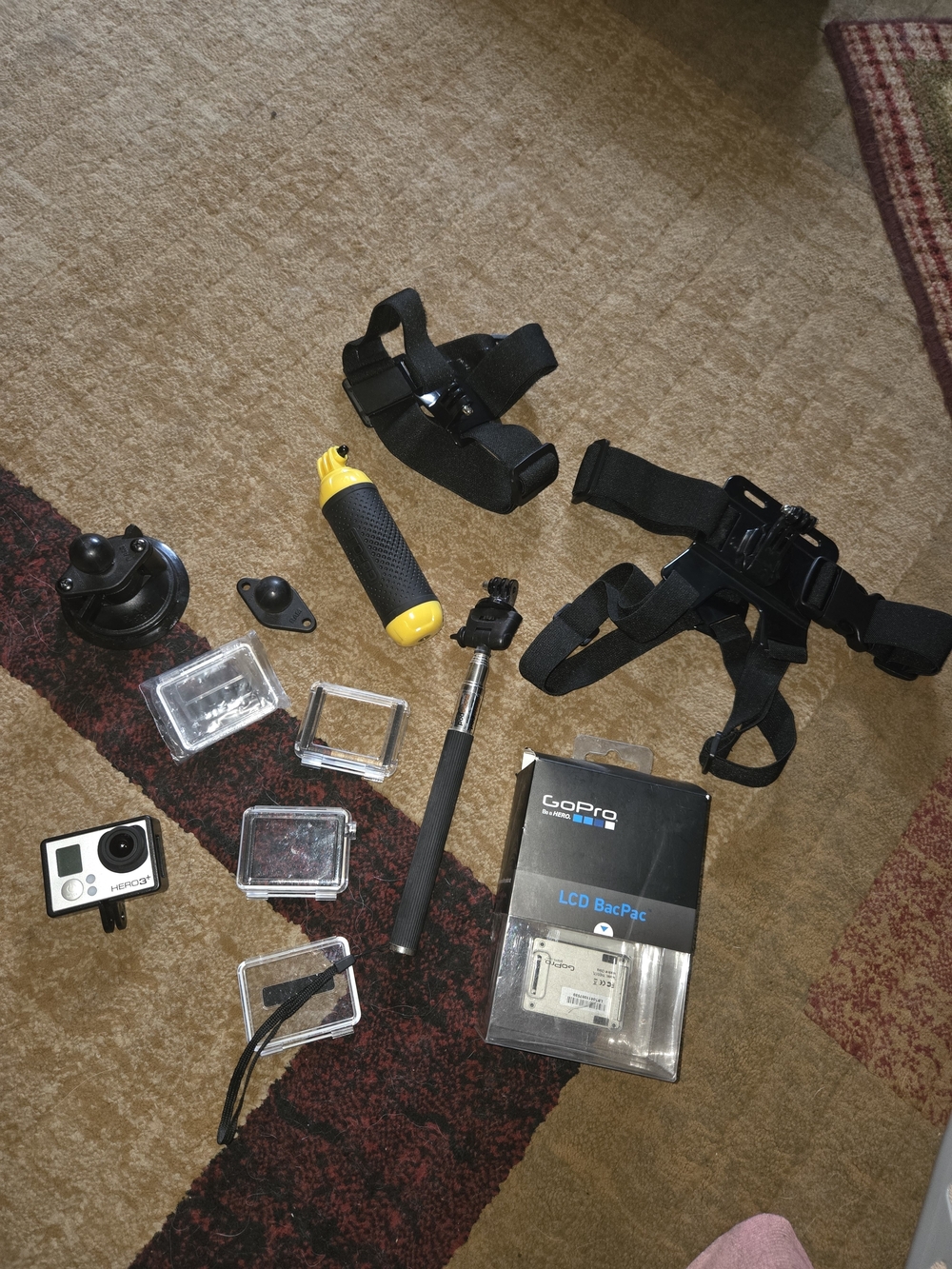 GoPro HERO3+ Silver Action Camera - Silver, Bacpac Lcd Screen, Accessories!!!